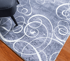 Modern Style Grey Area Rug