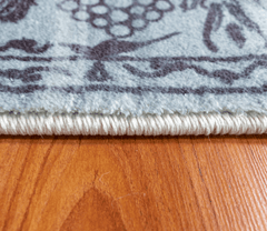 Oriental Design Grey Runner Rug