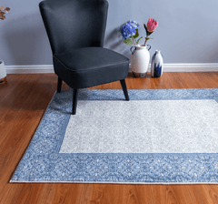 Blue And Grey Oriental Style Area Rug