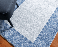 Blue And Grey Oriental Style Area Rug