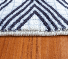 Black And White Tribal Area Rug