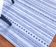 Black And White Tribal Area Rug