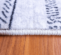 Black And White Tribal Area Rug