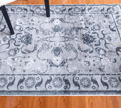Oriental Style Grey Area Rug