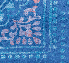 Oriental Style Blue Runner Rug
