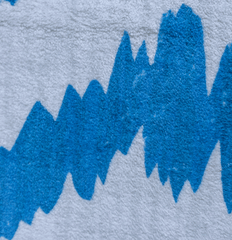 Blue And White Modern Style Area Rug