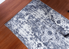Vintage Style Grey Runner Rug