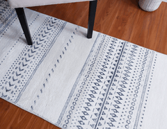 Black And White Tribal Runner Rug