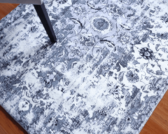 Vintage Style Grey Runner Rug