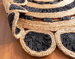 Handmade Designer Jute Round Rug