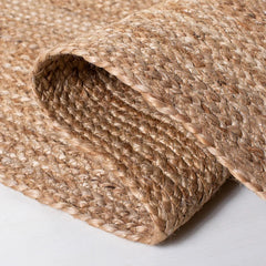 Rectangle Natural Plain Handmade Jute Rug