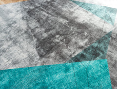 Multi-Colour Geometrical Style Area Rug
