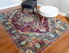 Multi-Colour Vintage Area Rug
