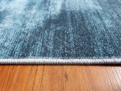 Blue And Grey Abstract Style Area Rug