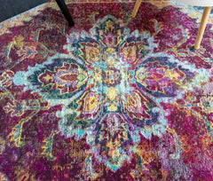 Multi-Colour Vintage Area Rug