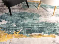 Abstract Multi-Colour Style Area Rug