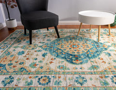 Multi-Colour Traditional Area Rug