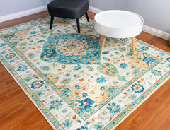 Multi-Colour Traditional Area Rug