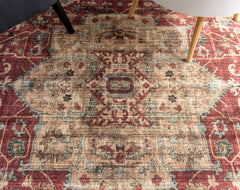 Multi-Colour Vintage Area Rug