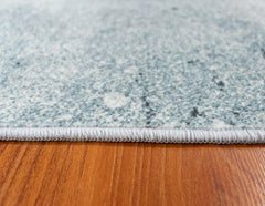 Blue And Grey Geometrical Style Area Rug