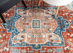 Multi-Colour Vintage Area Rug
