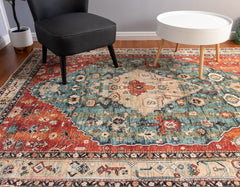 Multi-Colour Vintage Area Rug
