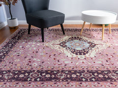 Pink Vintage Area Rug