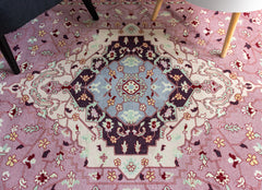 Pink Vintage Area Rug