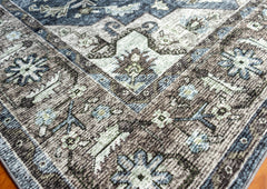 Blue And Brown Vintage Area Rug