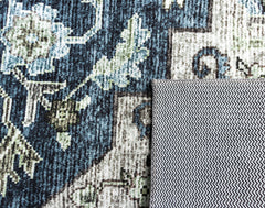 Blue And Brown Vintage Area Rug