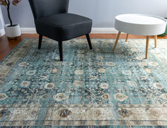 Green Vintage Area Rug