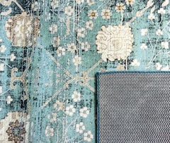 Green Vintage Area Rug