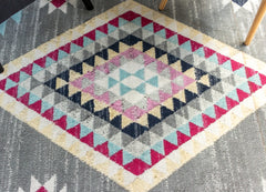 Multi-Colour Geometrical Area Rug