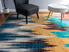 Multi-Colour Modern Style Area Rug
