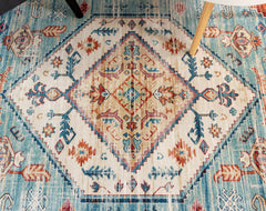 Multi-Colour Vintage Area Rug