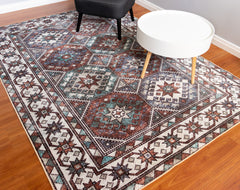 Multi-Colour Geometrical Area Rug