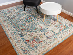 Multi-Colour Vintage Area Rug