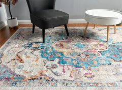 Vintage Multi-Colour Area Rug