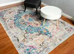 Vintage Multi-Colour Area Rug