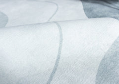 Abstract Style Grey Area Rug