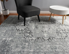 Grey Vintage Area Rug