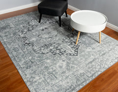 Grey Vintage Area Rug