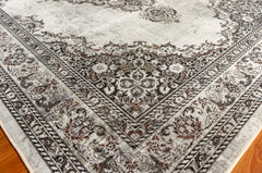 Grey And Brown Vintage Area Rug