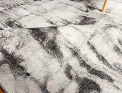 Abstract Style Grey Area Rug