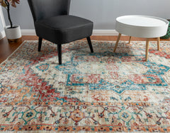 Multi-Colour Vintage Area Rug