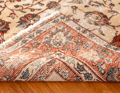 Vintage Hand-Knotted Distressed Turkish Rug