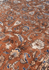 Vintage Hand-Knotted Distressed Turkish  Rug