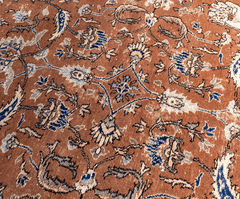Vintage Hand-Knotted Distressed Turkish Rug
