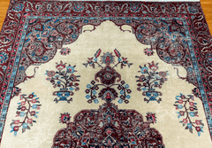 Vintage Hand-Knotted Distressed Turkish  Rug