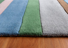 Stripe Series 1 Modern Wool Rug